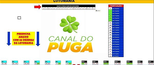 Planilha Lotomania - Esquema Com Redução De Duplas