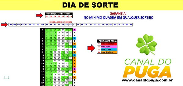 Planilha Dia de Sorte - Esquema com Prêmio em Todo Sorteio