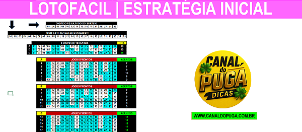 Planilha Lotofacil | Estrategia Inicial com 25 Dezenas em 18 Jogos