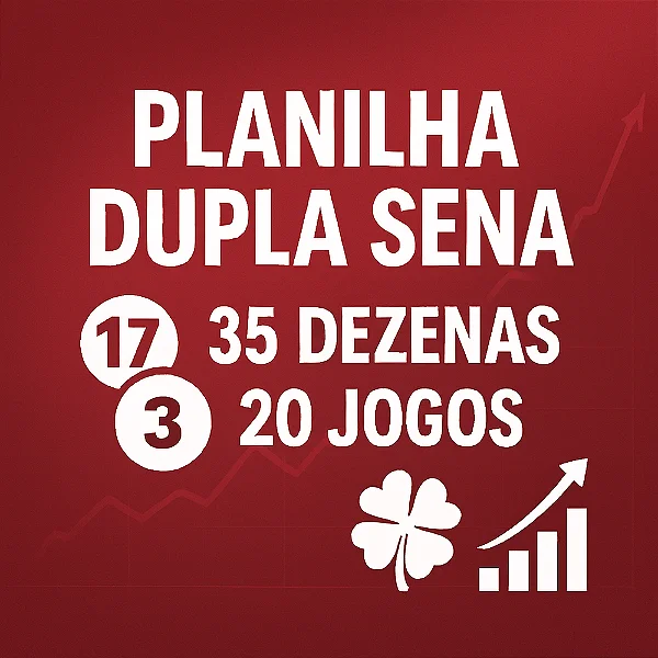 Planilha Dupla Sena - Esquema com 35 Dezenas em 20 Jogos