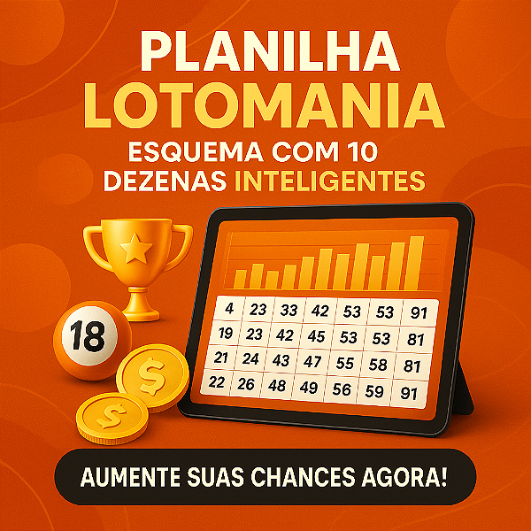 Planilha Lotomania - Esquema com 10 Dezenas Inteligentes