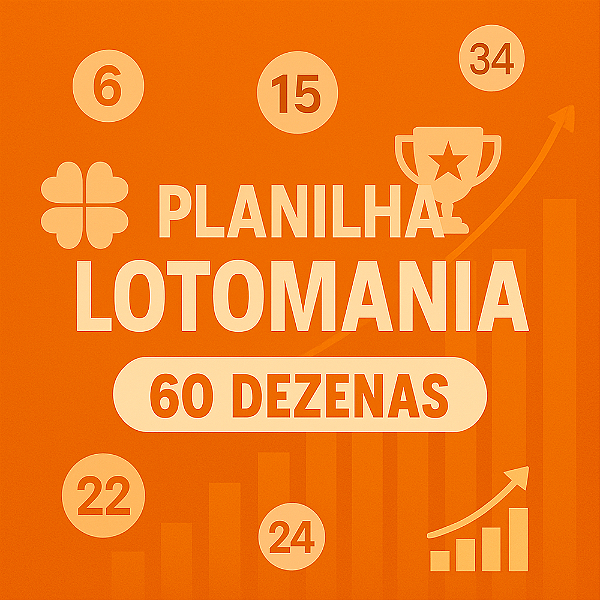 Planilha Lotomania - Desdobramento 60 Dezenas