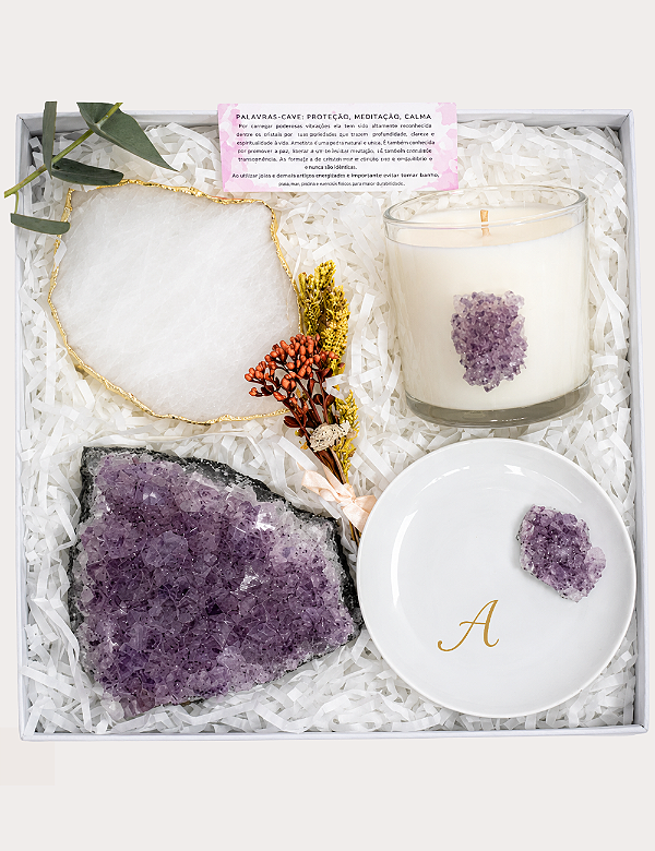 GIFT BOX AMETISTA | PERSONALIZADO INICIAL