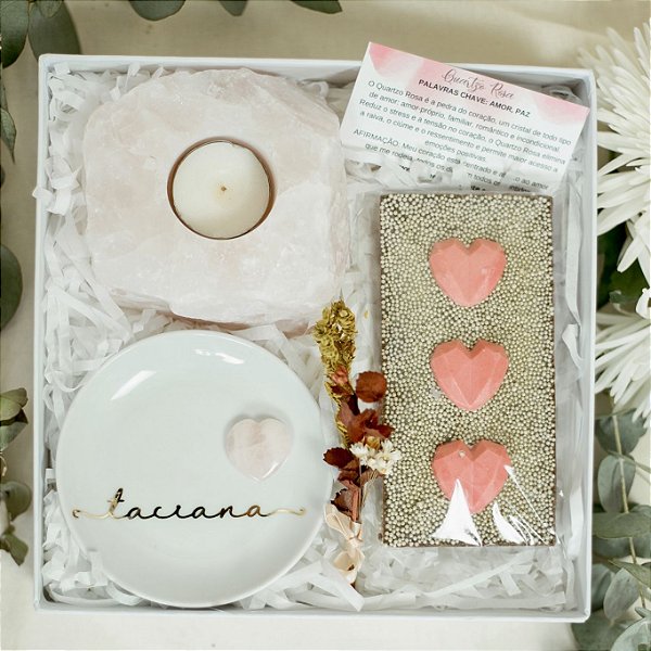 Gift Box Sweet Heart - Quartzo Rosa