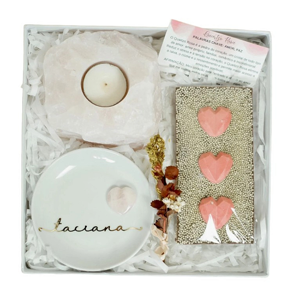 Gift Box Sweet Heart - Quartzo Rosa