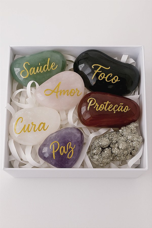PEDRAS NATURAIS DA SORTE - GIFT AVULSO OU NA CAIXA PERSONALIZADA