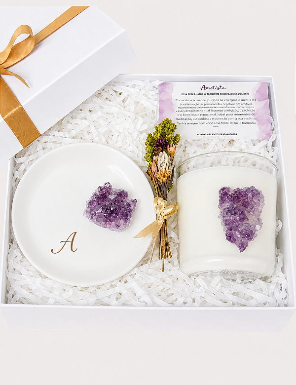 GIFT BOX ESSENTIAL AMETISTA | PERSONALIZADO