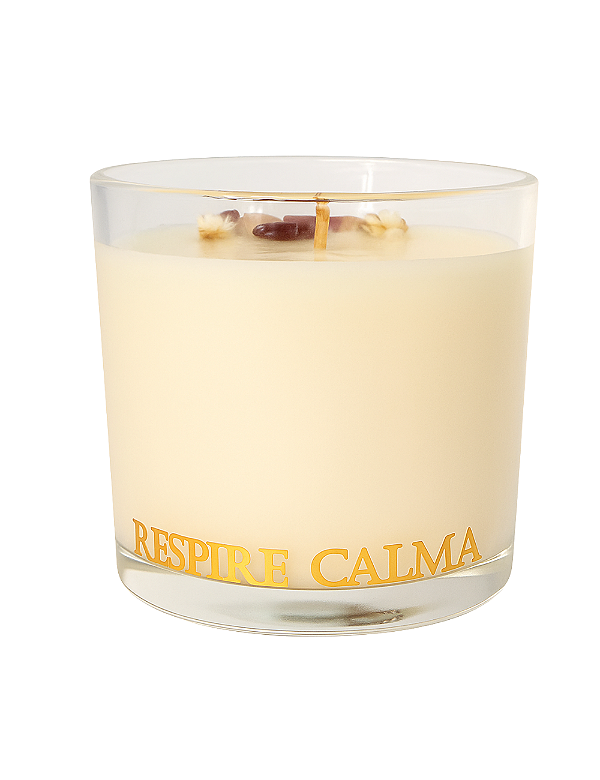 VELA ECOLÓGICA RESPIRE E CALMA | GIFT AVULSO OU NA CAIXA PERSONALIZADA