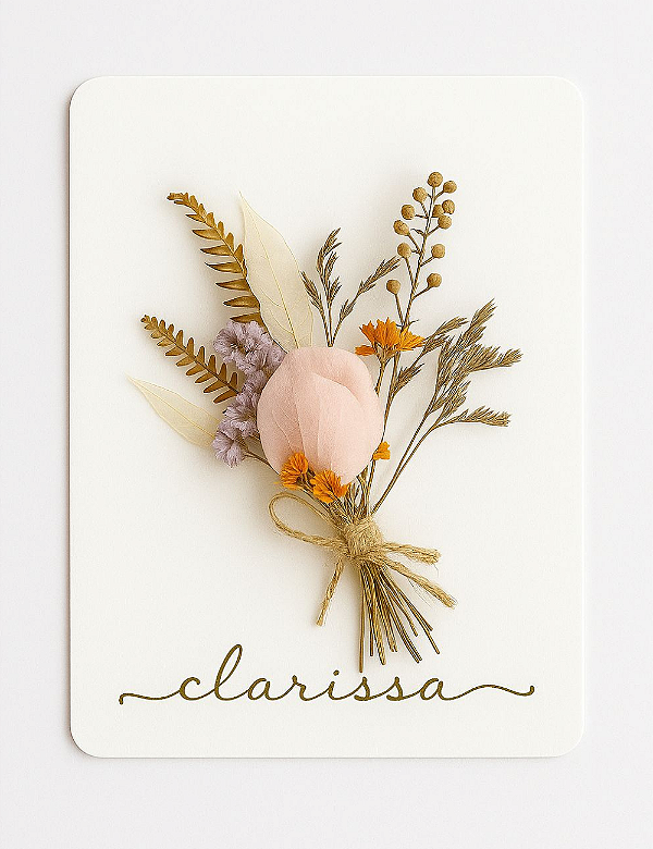 CARTÃO FLORES NATURAIS