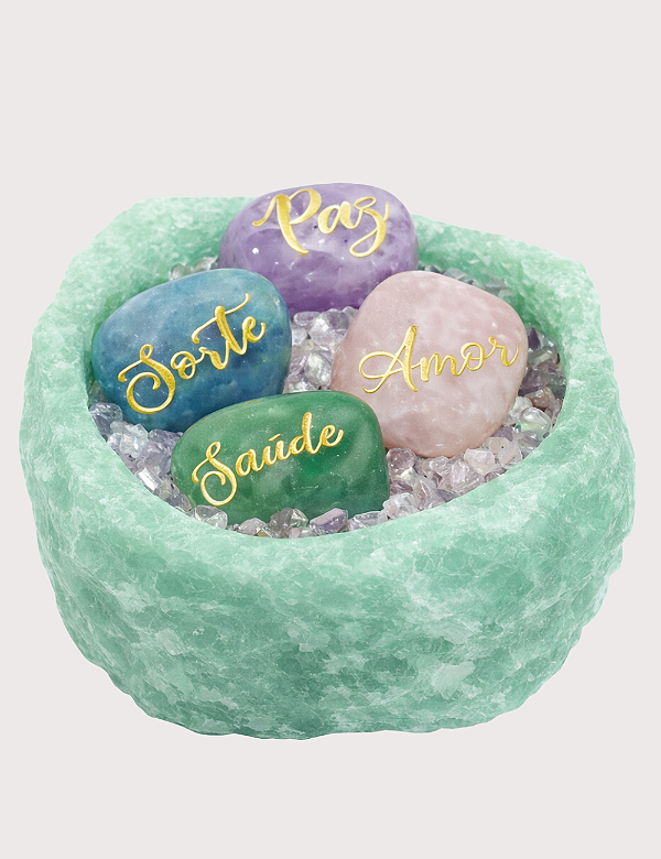 BOWL DA GRATIDÃO COM PEDRAS DA FELICIDADE