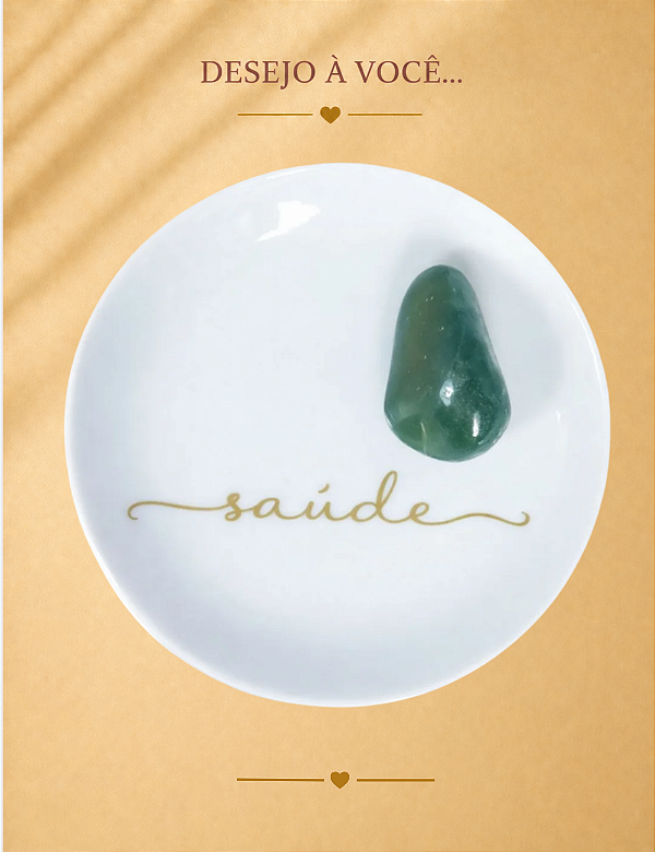 PORTA-JOIAS MEU CRISTAL QUARTZO VERDE - DESEJO À VOCÊ