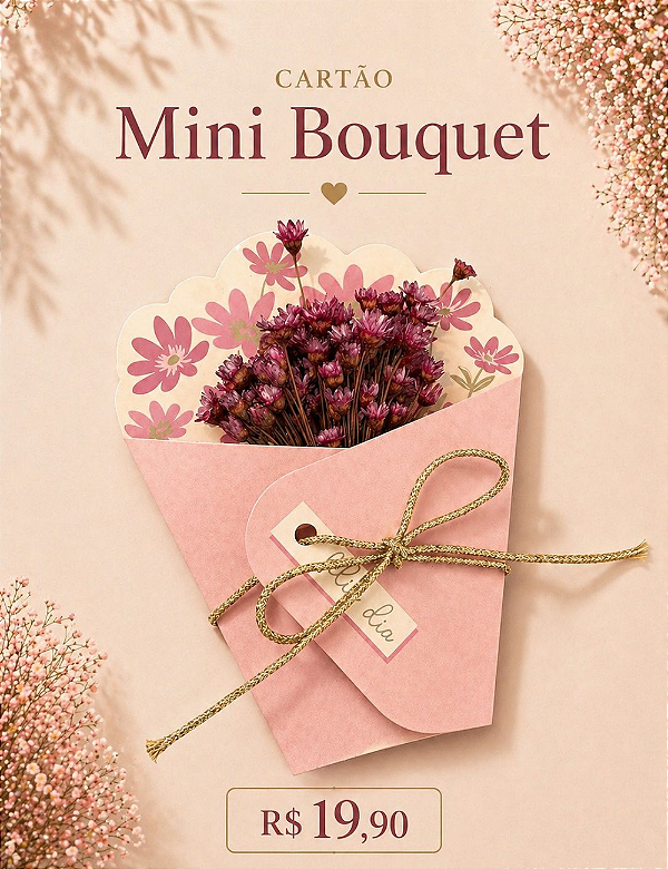 CARTÃO MINI BOUQUET | COLEÇÃO DIA DAS MÃES