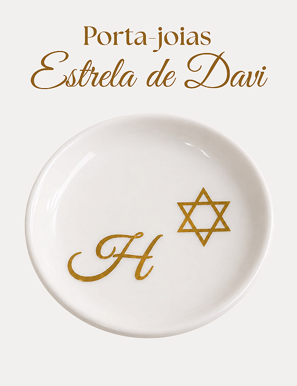 PORTA-JOIAS ESTRELA DE DAVI | PERSONALIZADO | COLEÇÃO SHANÁ TOVÁ