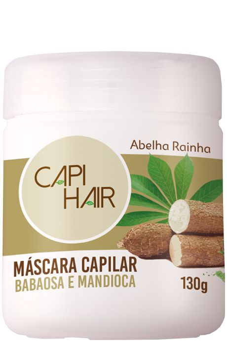 Capi Hair - Máscara Capilar Hidratação Revitalizadora Babosa E Mandioca - 130G