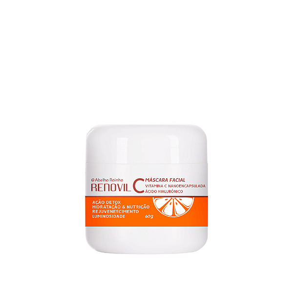 Renovil C - Máscara Facial De Vitamina C E Ácido Hialuronico Peel Of - 60g