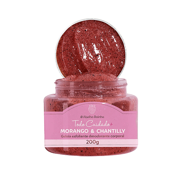 Todo Cuidado+ - Geleia Esfoliante Corporal Morango e Chantilly - 200g