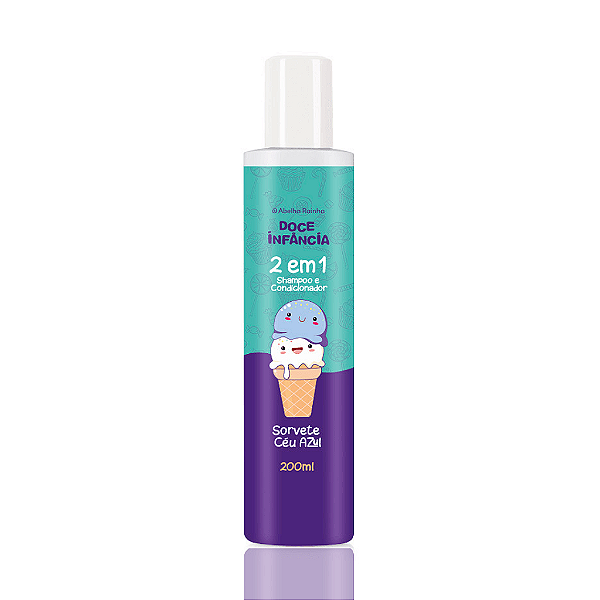 Doce Infância - Shampoo e Condicionador Sorvete Céu Azul - 200ml