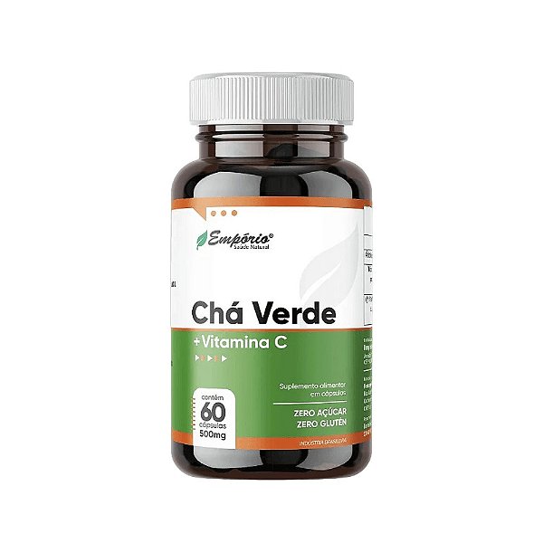 Chá Verde Com Vitamina C - 500mg - 60 Cápsulas