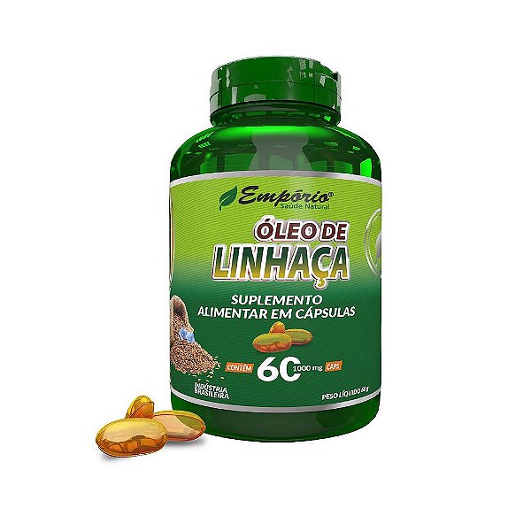 Óleo De Linhaça - 1000mg - 60 Cápsulas