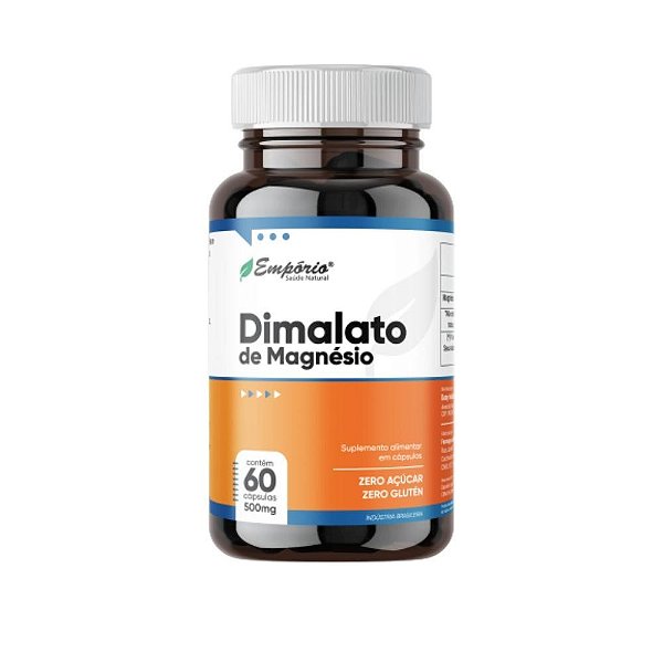 Dimalato De Magnésio - 500mg - 60 Cápsulas