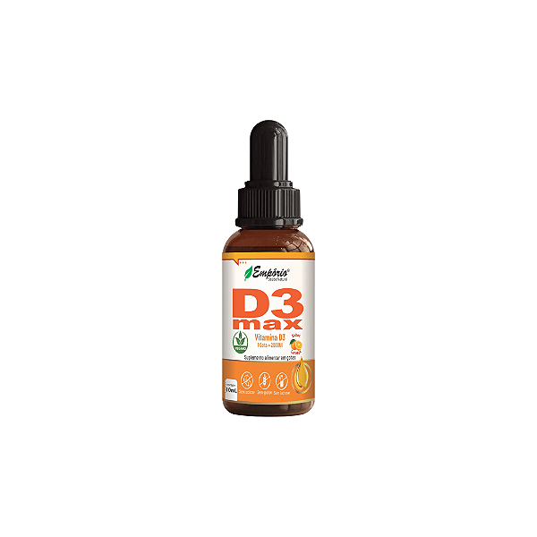 D3 Max  - 10ml - Sabor Laranja