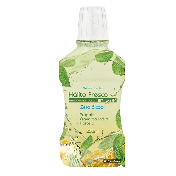 Hálito Fresco - Enxaguante Bucal Própolis, Cravo da Índia e Hortelã - 250ml