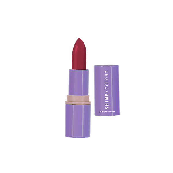 Shine Colors - Batom Cremoso Vermelho Majestoso - 4g