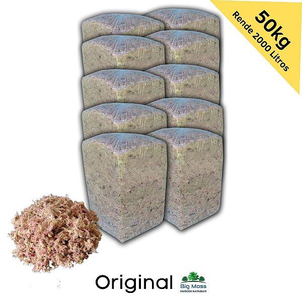 50kg Musgo Esfagno Kit 10 pcts 5kg