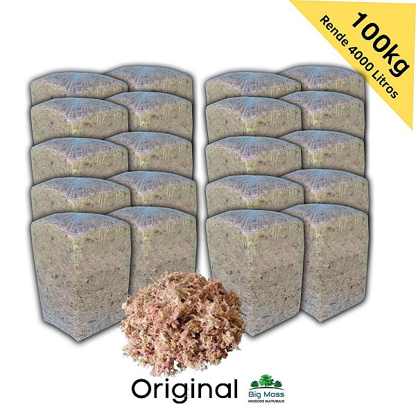100kg Musgo Esfagno  Kit 20 pcts 5kg