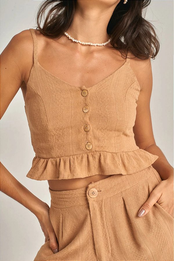blusinha lolita areia