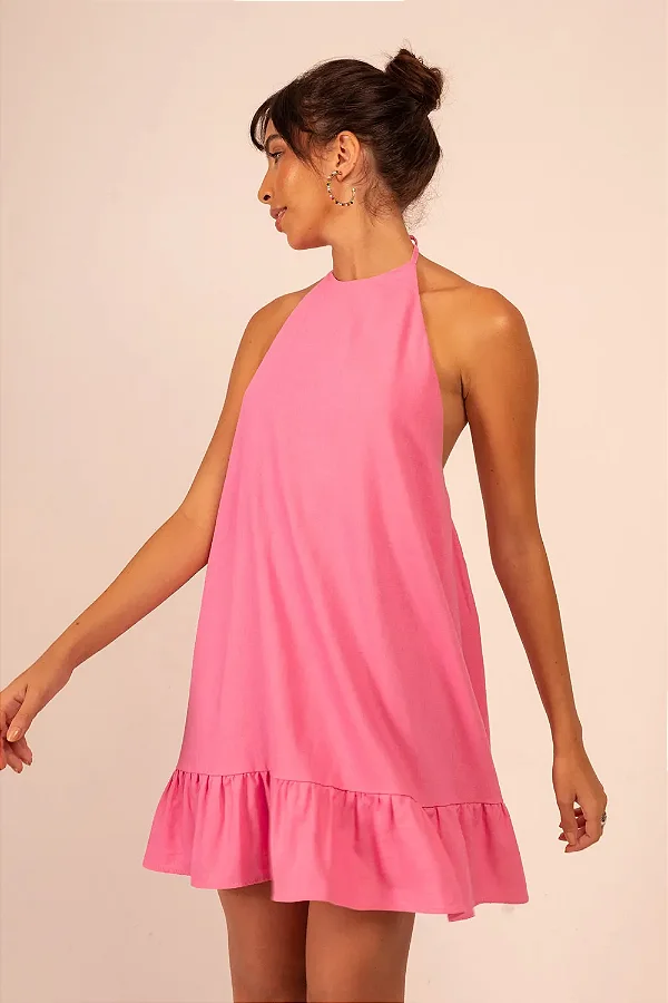 vestido angel rosa