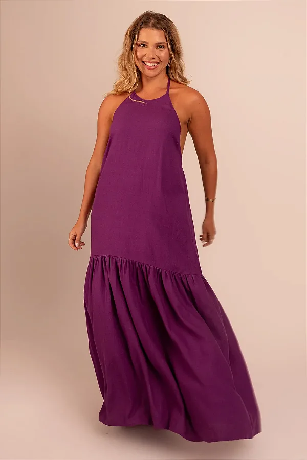 vestido caraíva violeta