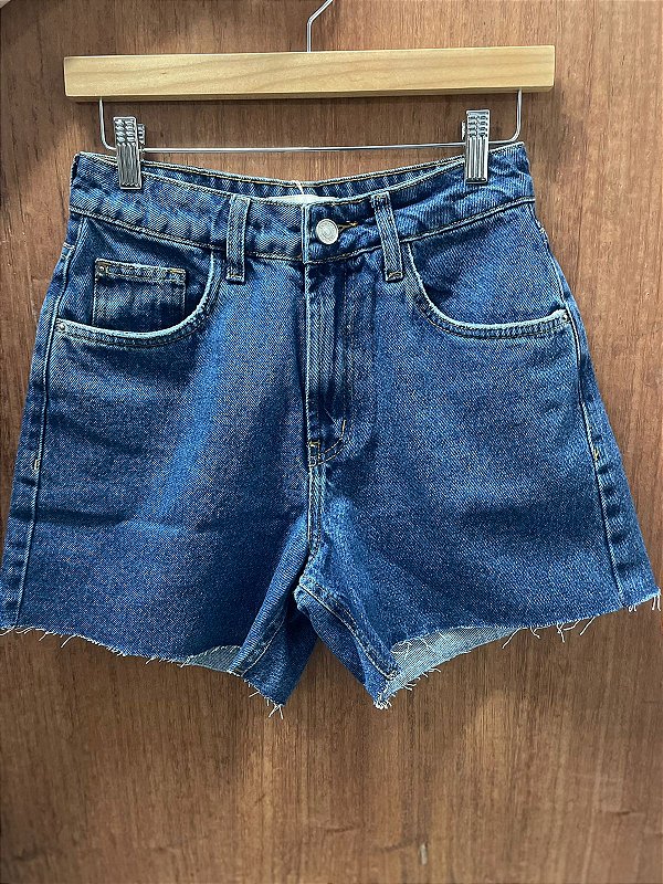 Bermuda vintage jeans escuro