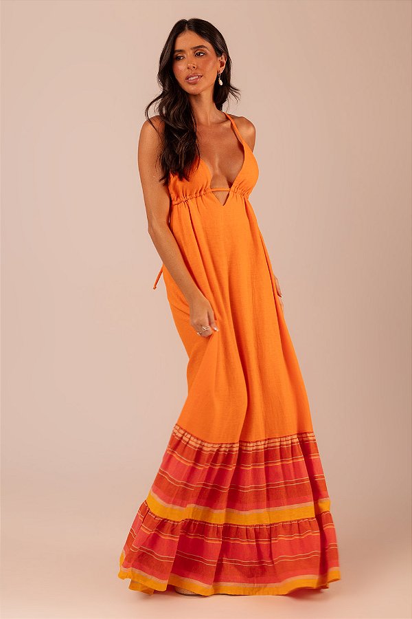 vestido lia mango