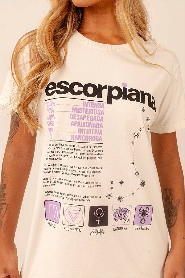 T-shirt signo escorpiana