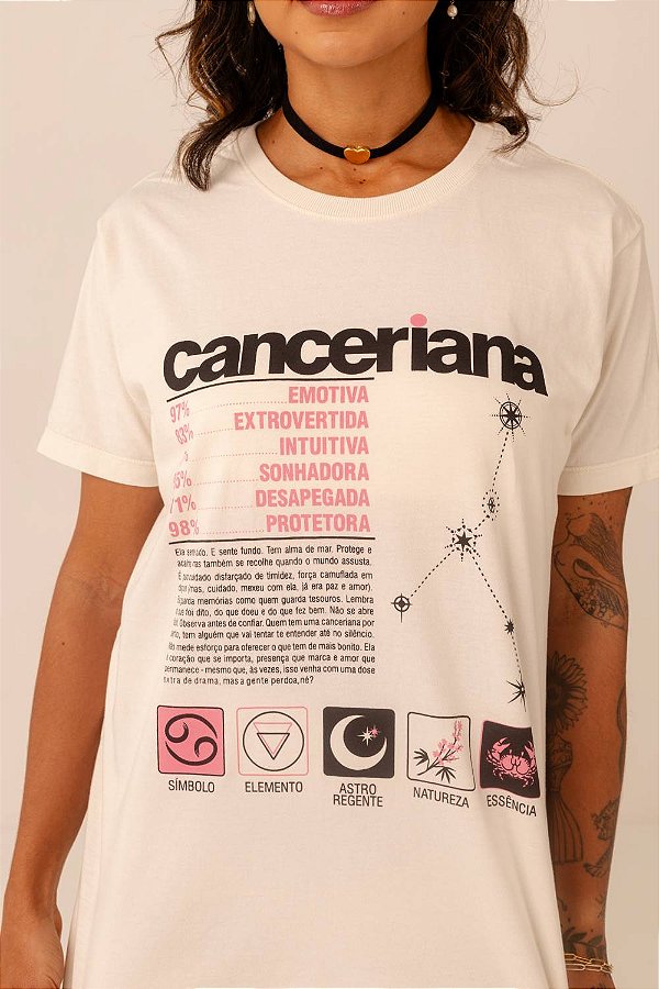 T-shirt signo canceriana