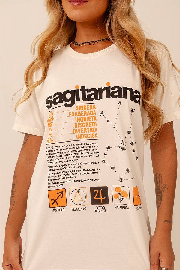 T-shirt signo sagitariana