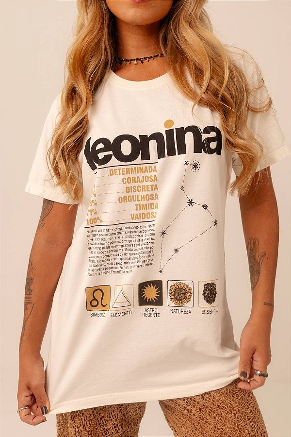 t-shirt signo leonina