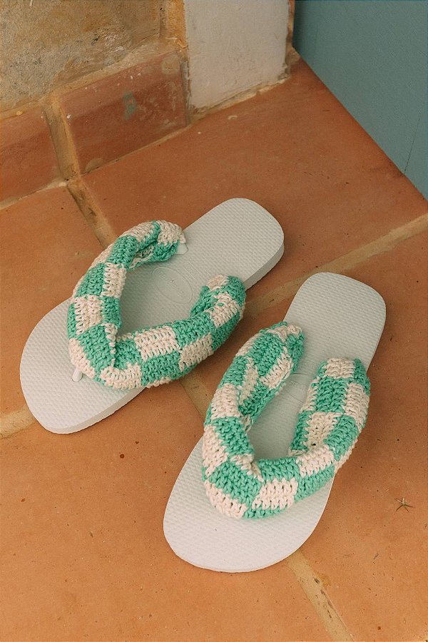 CHINELO DE CROCHE ACQUA