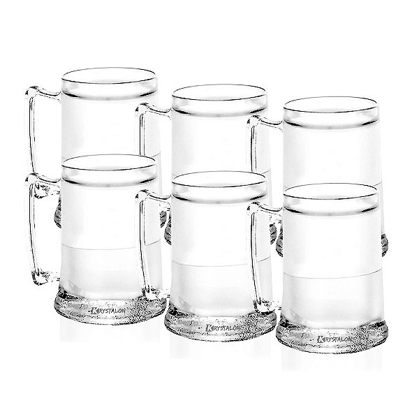 Canecas de Gel Congelante para Chopp - Acrílico (6 peças)