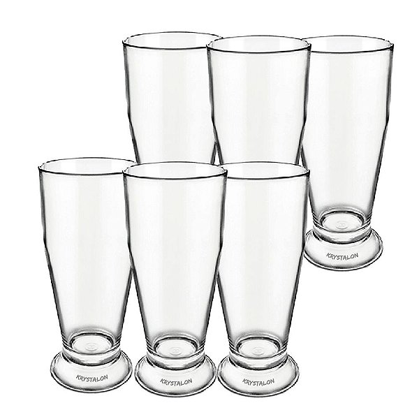 Kit Copos de Cerveja Acrilico - 6 peças