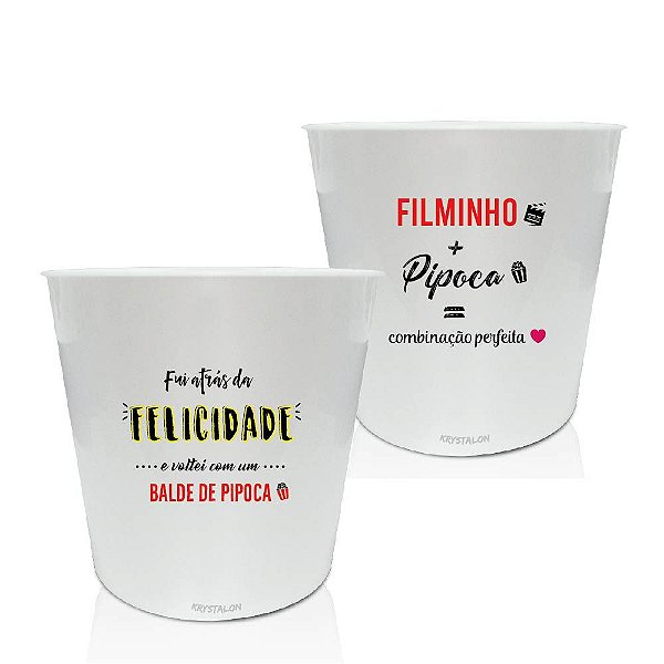 Kit 2 Balde de Pipoca Personalizado
