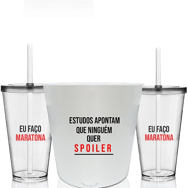 Balde de Pipoca Dia dos Namorados - conjunto com dois copos personalizados - Spoilers