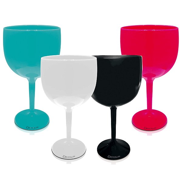 Kit Taça de Gin Acrilico - Colorida