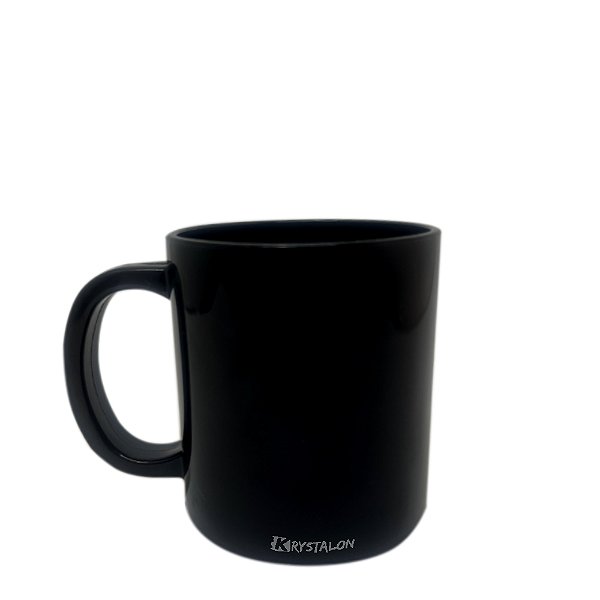 Caneca de Café Preta 300ml - Policarbonato