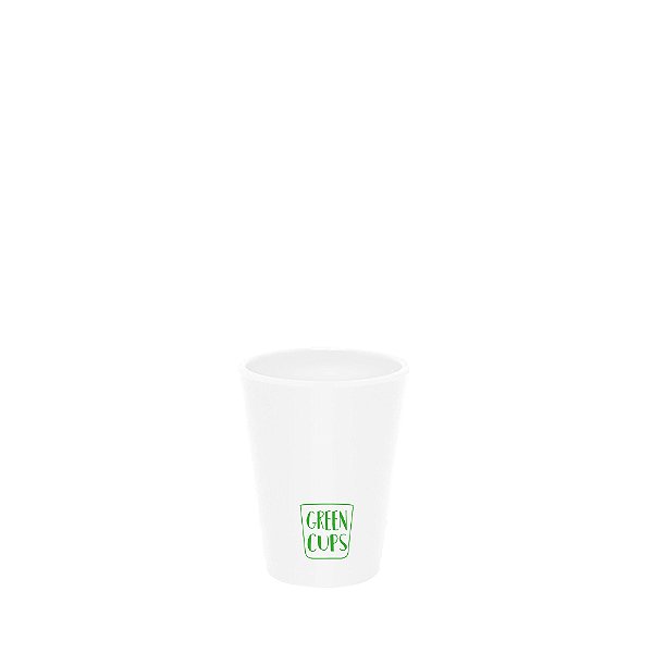 Copo Ecológico Green Cups 70ml Branco