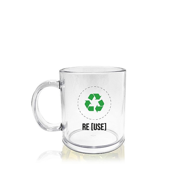 Caneca para Personalizar Plástico 300ml - Policarbonato