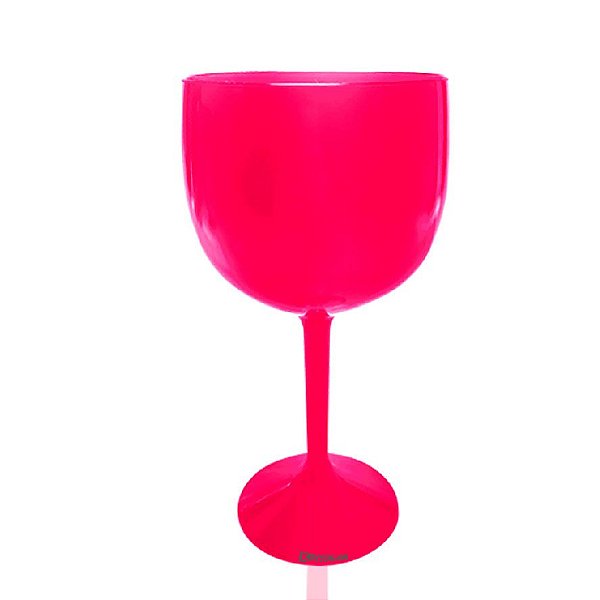 Taça de Gin Acrilico - Taça de Gin Rosa
