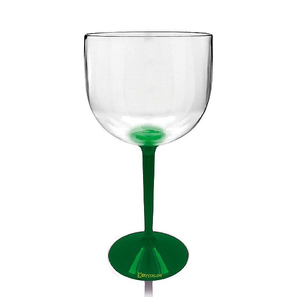 Taça Gin Acrilico - Bicolor Verde