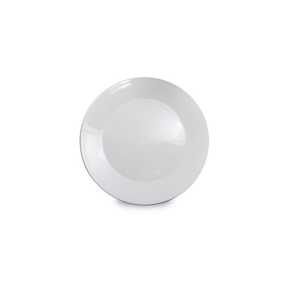 Prato de Policarbonato Branco - 18cm (Ideal para sobremesa)